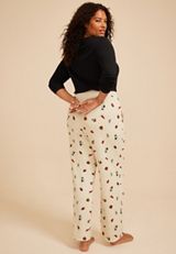 Plus Size Fall Icons Wide Leg Pajama Pant, C2823, small