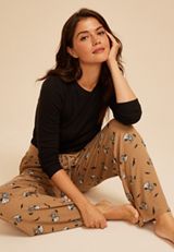 Snoopy Halloween Wide Leg Pajama Pant, C5899, small