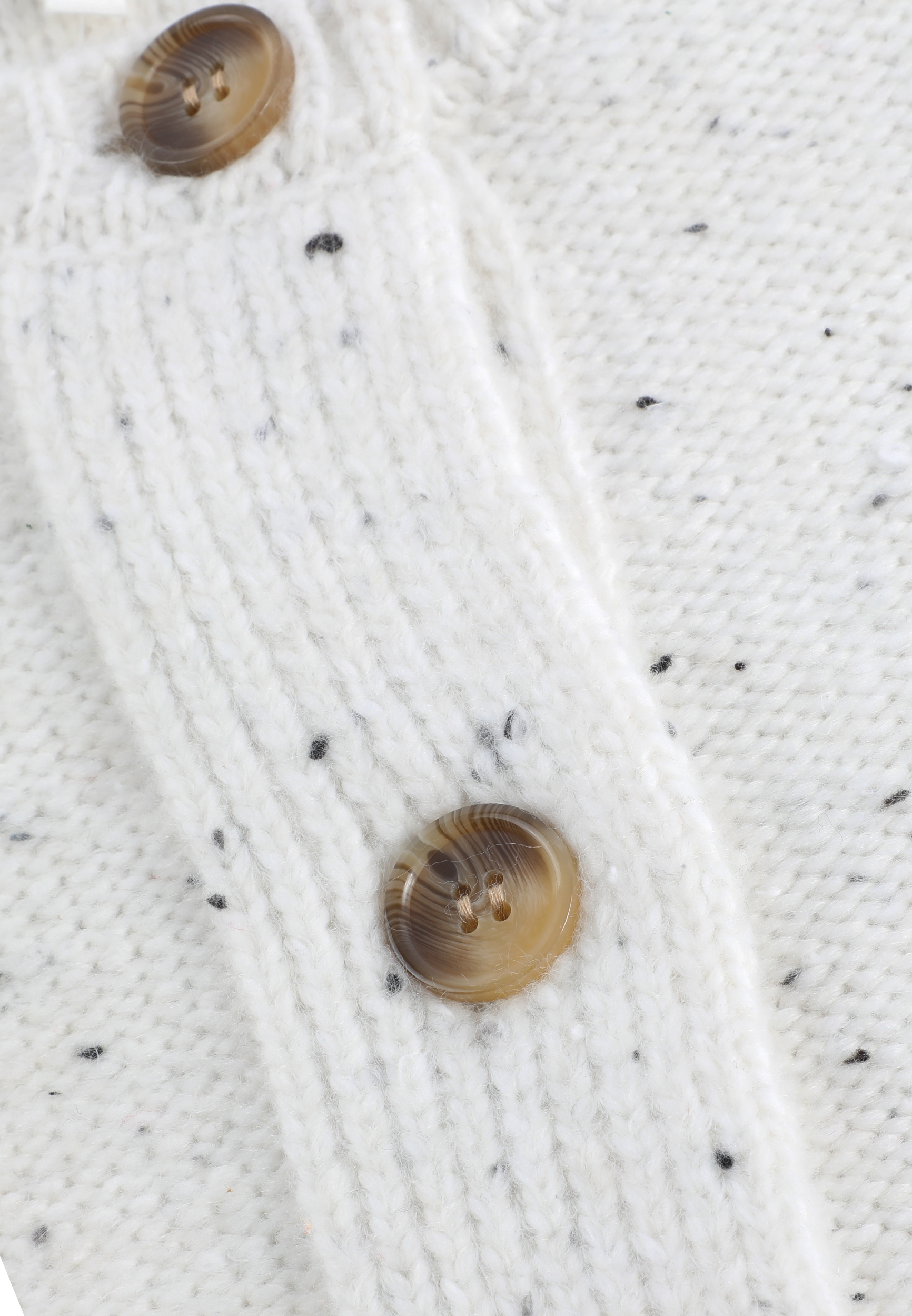 Speckled Button Front Sweater Vest, C7619, large