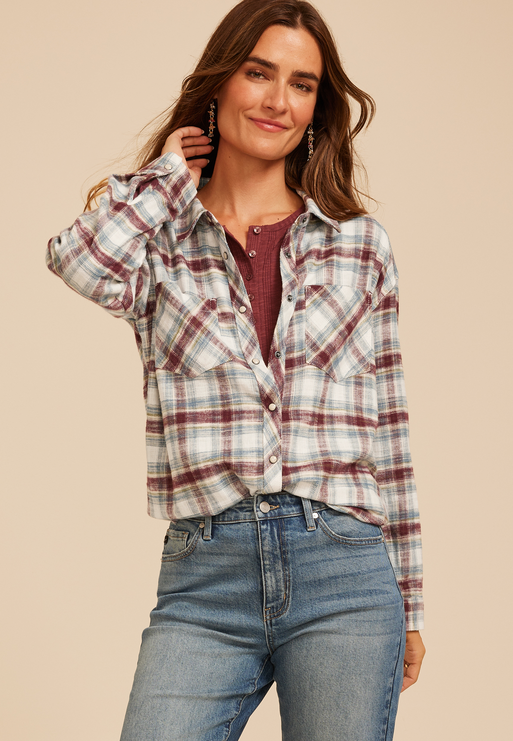 Cabin Plaid Button Down Shirt