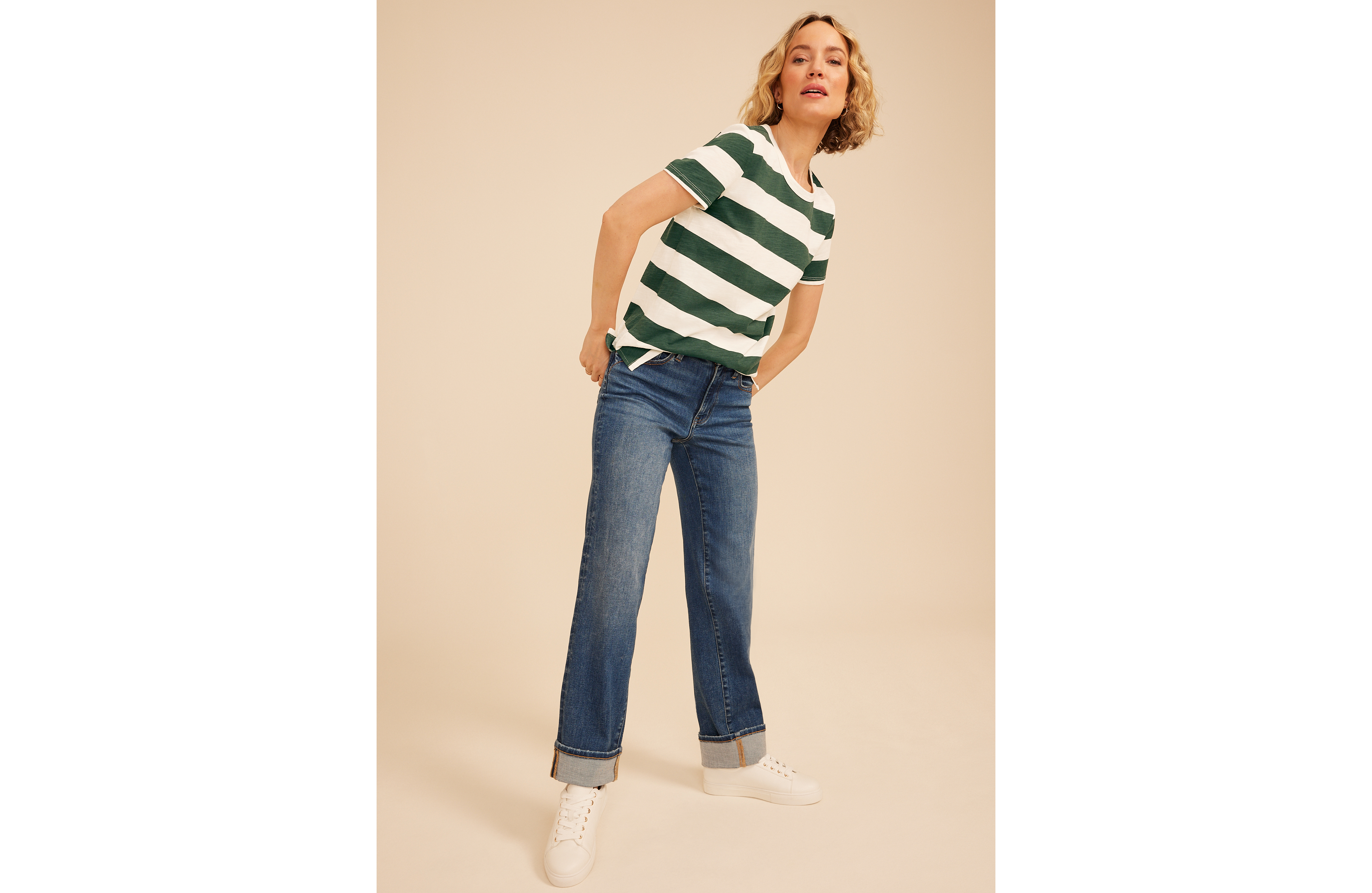 24/7 Dawson Stripe Crew Neck Tee