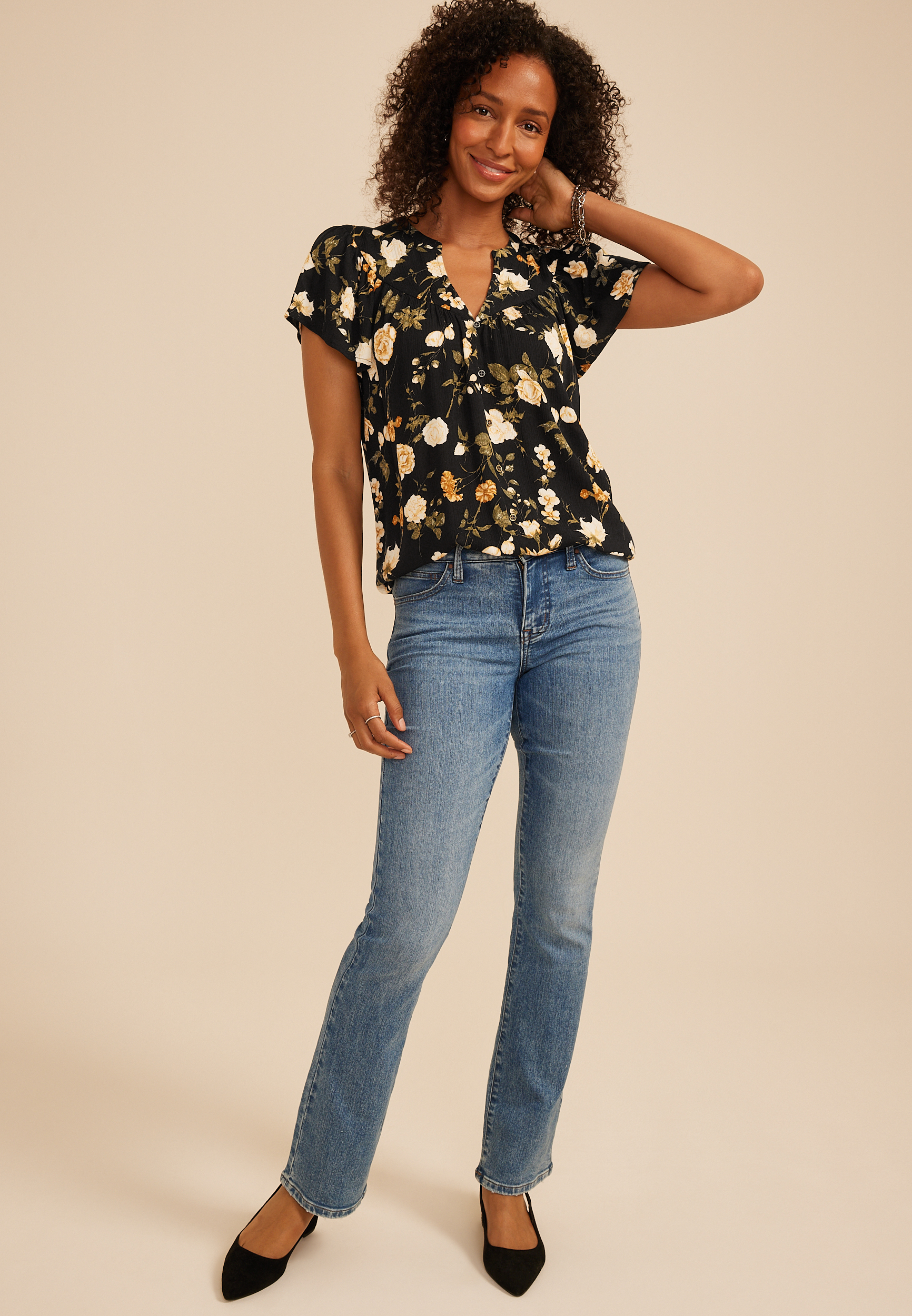 Flutter Sleeve Blouse