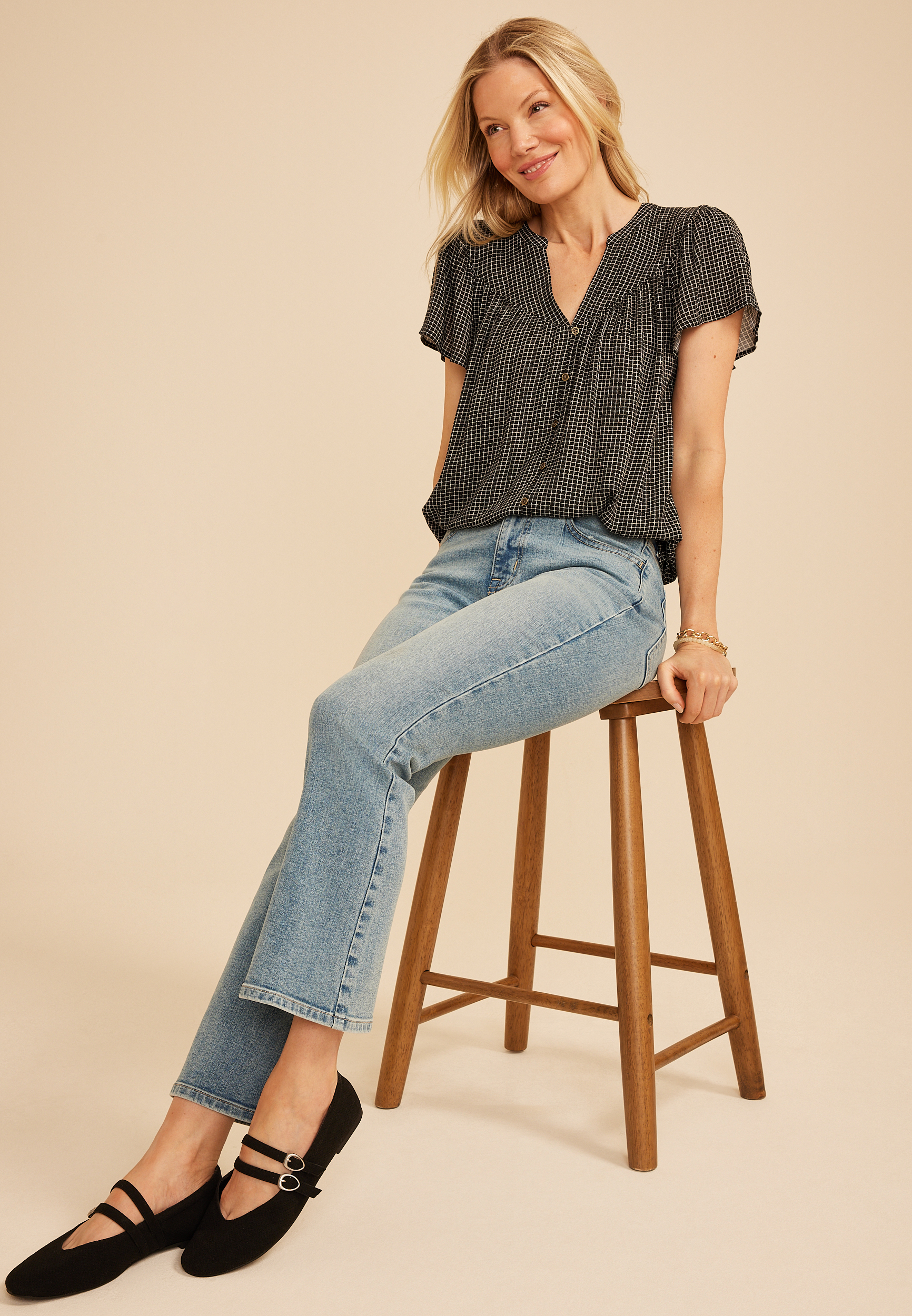 Flutter Sleeve Blouse