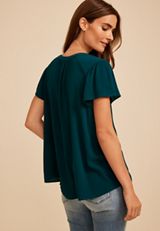 Flutter Sleeve Blouse, C3784, small