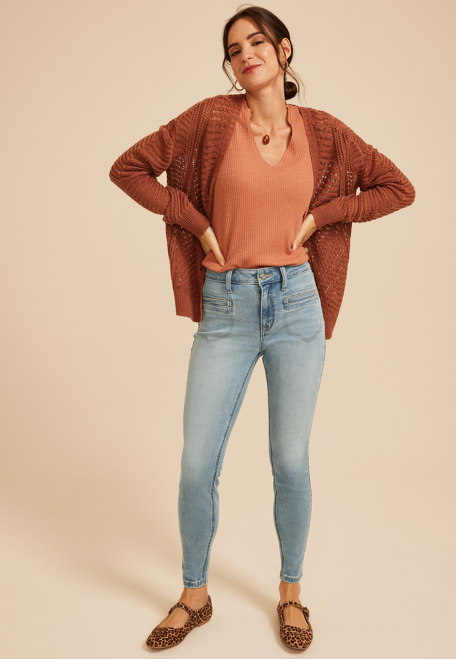 m jeans by maurices&trade; Cool Comfort Spaded Welt Pocket Jegging