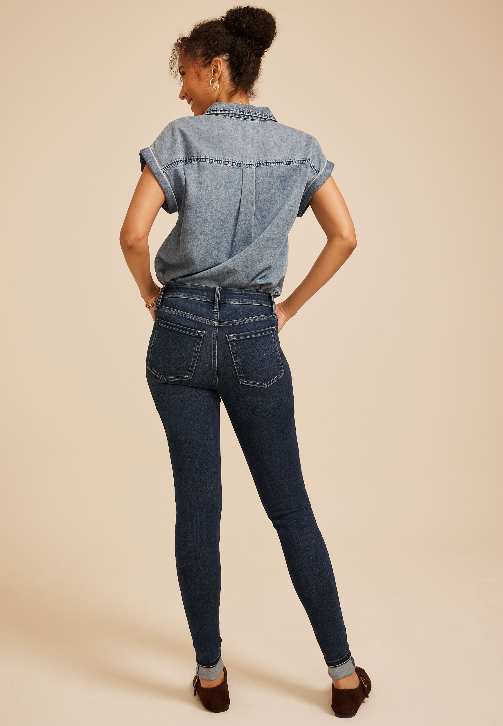m jeans by maurices™ Cool Comfort High Rise Cuffed Hem Jegging, C258, large