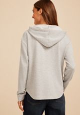 Lace Shoulder Hooded Shacket, C3348, small