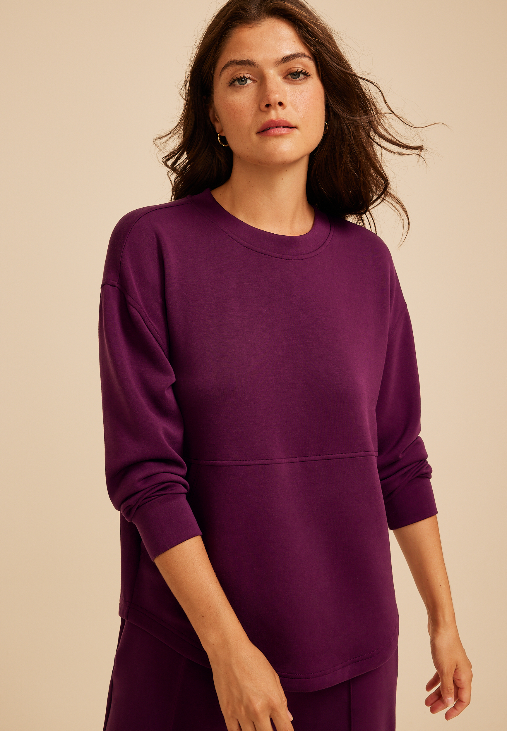 Cloud Scuba Knit Crew Neck Sweatshirt