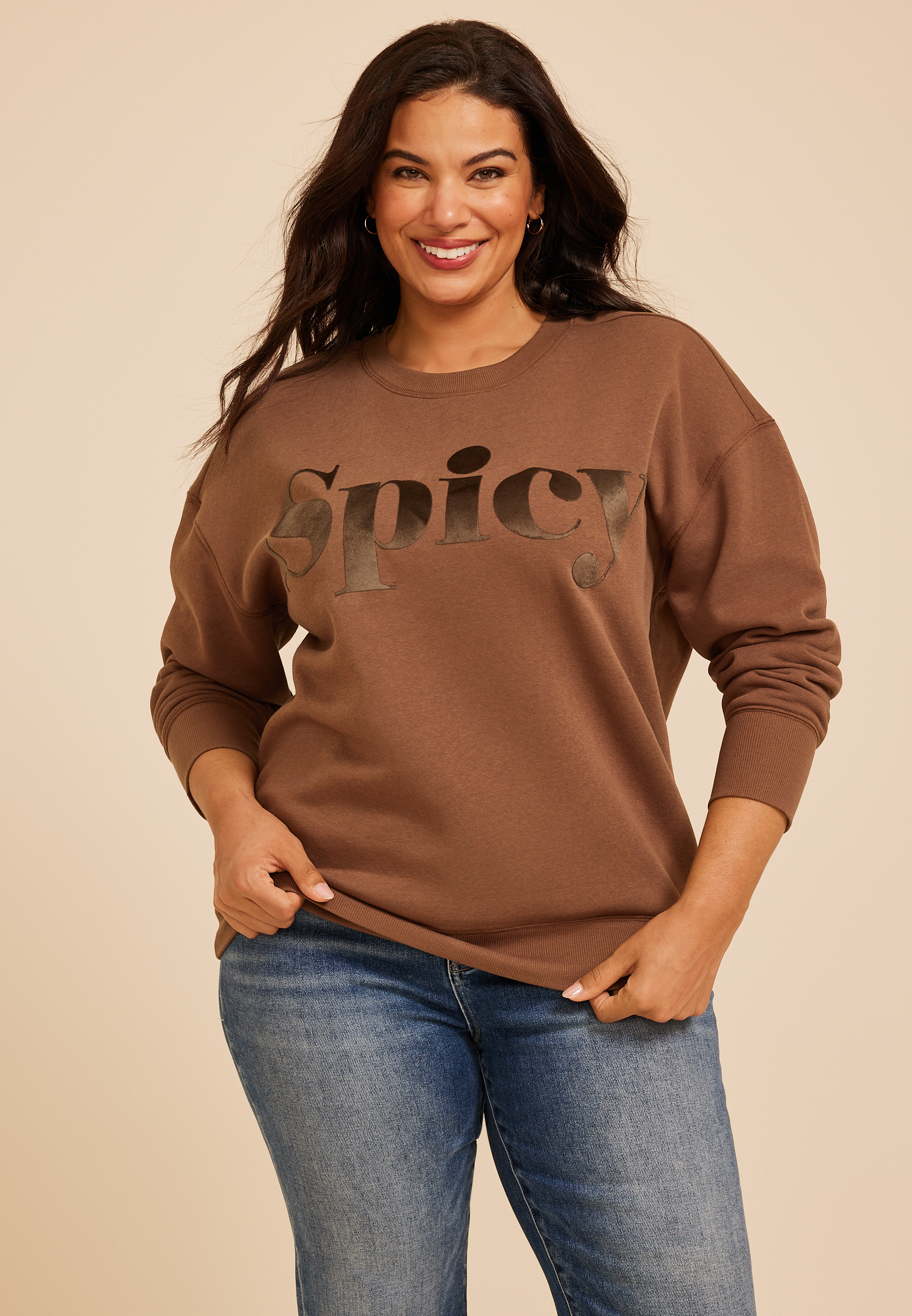 Plus Size Spicy Sweatshirt