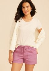 Casual High Rise Cargo 4in Shorts, C7361, small