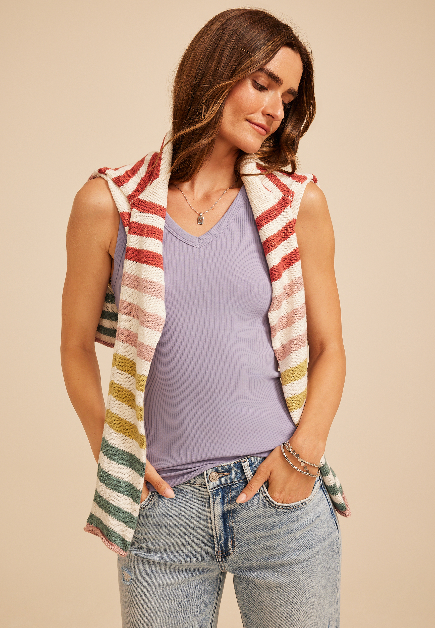 24/7 Highline V Neck Tank Top