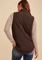 Active Casual Tunic Vest, COFFEE BEAN, small