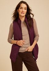 Active Casual Tunic Vest, POTENT PURPLE, small