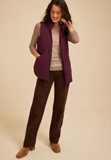 Active Casual Tunic Vest, POTENT PURPLE, small