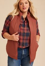 Plus Size Active Casual Tunic Vest, C8065, small