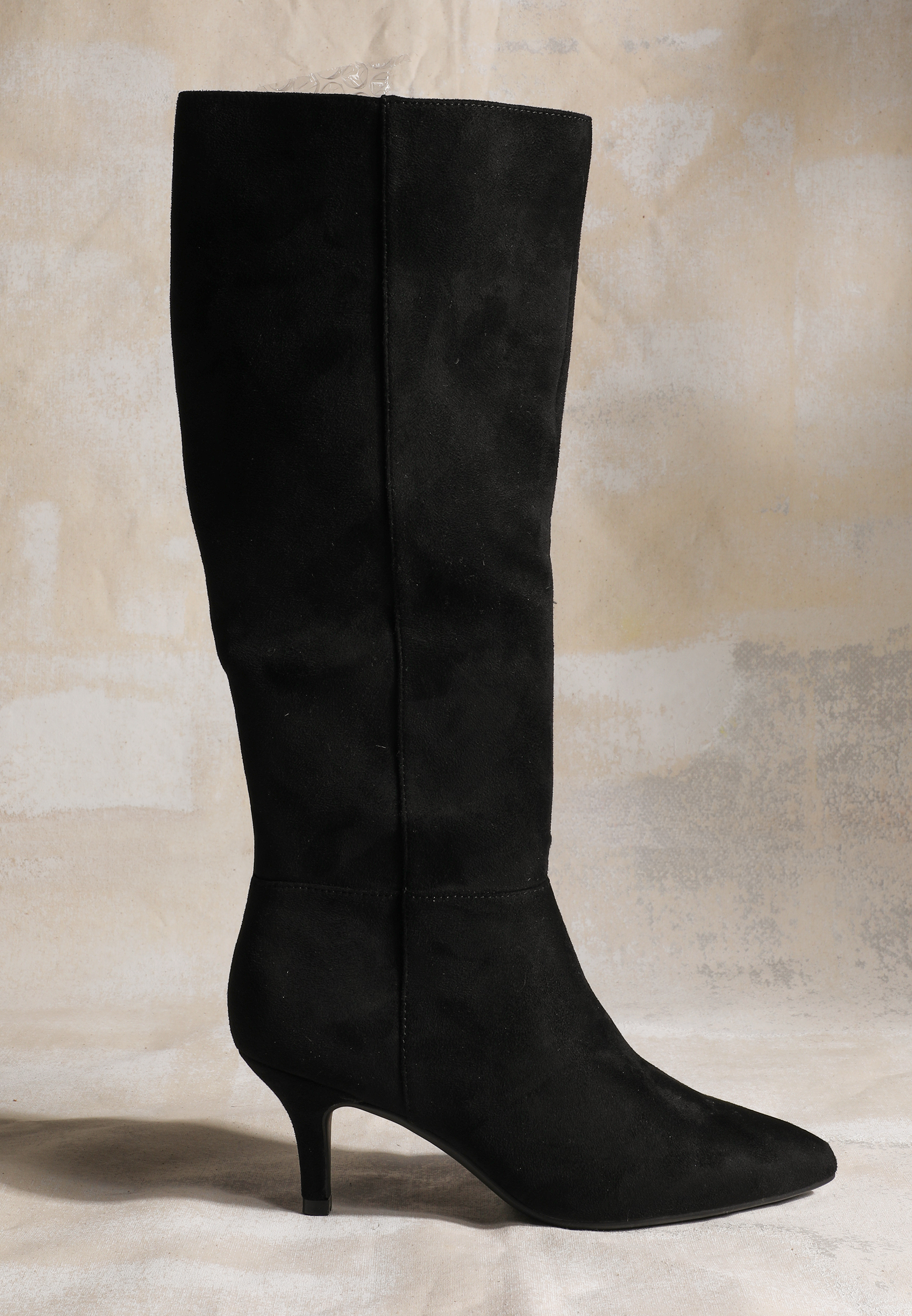 SuperCush Faux Suede Kitten Heel Tall Boots, C106, large