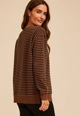 Willowsoft Striped Sweatshirt, C8478, small