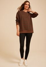 Willowsoft Striped Sweatshirt, C8478, small