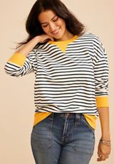 Game Day Striped Sweatshirt, C2110, small