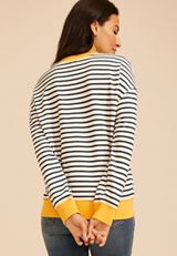 Game Day Striped Sweatshirt, C2110, small