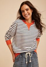 Game Day Striped Sweatshirt, C2682, small