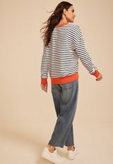 Game Day Striped Sweatshirt, C2682, small