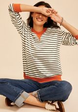 Game Day Striped Sweatshirt, C5028, small