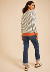 Game Day Striped Sweatshirt, C5028, small