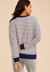 Game Day Striped Sweatshirt, C6147, small