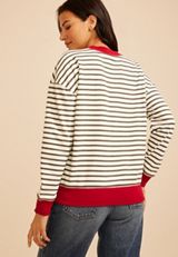 Game Day Striped Sweatshirt, C7044, small