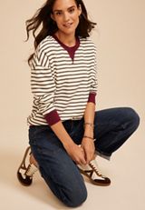 Game Day Striped Sweatshirt, C7298, small