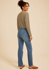 m jeans by maurices™ High Rise Knit Relaxed Straight Jean, C3337, small
