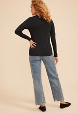 24/7 Ada Ribbed Long Sleeve Tee, C106, small