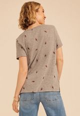24/7 Dawson Football Embroidered V Neck Tee, C2821, small