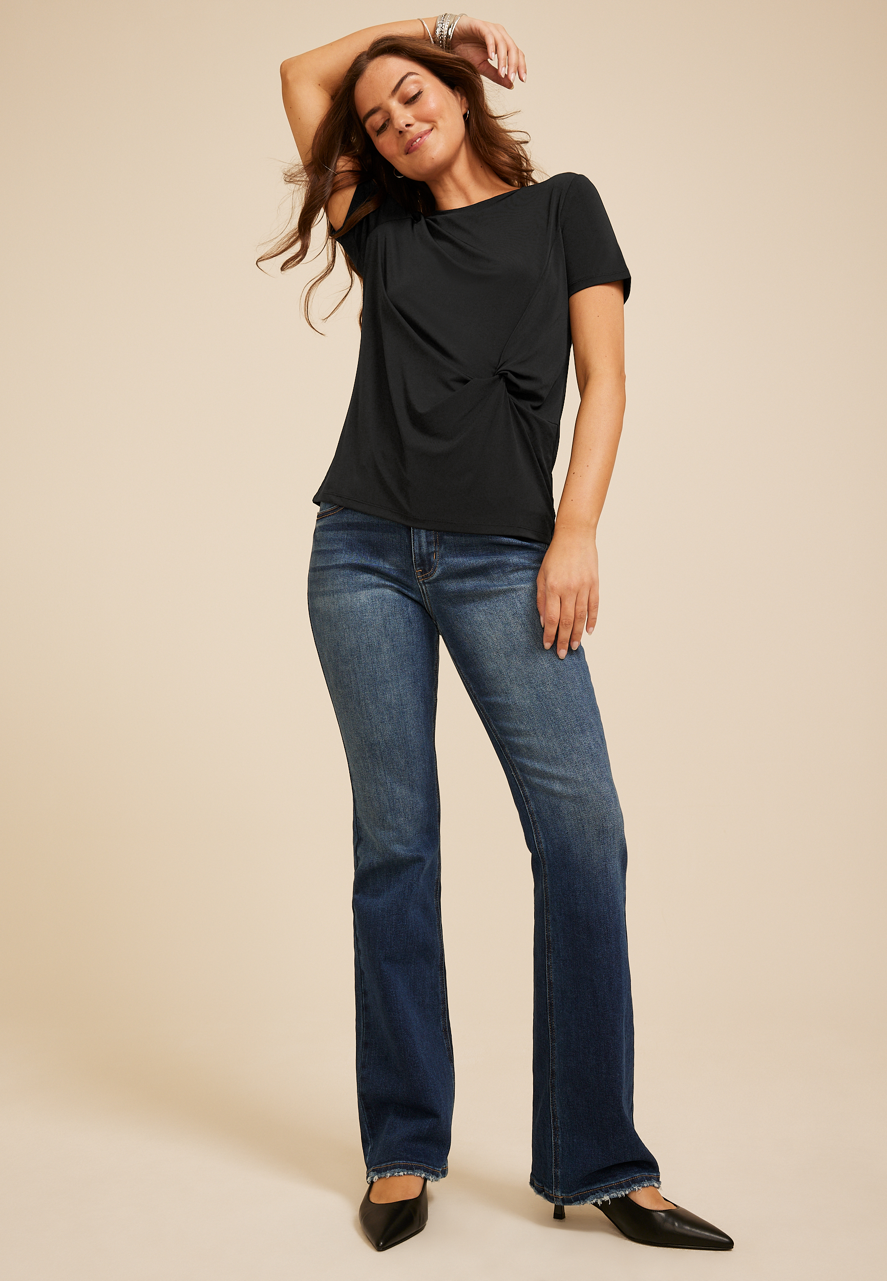 24/7 Side Knot Tee, C106, large