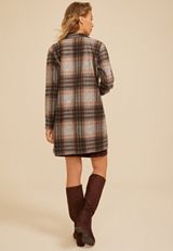 Plaid Longline Blazer, C1756, small