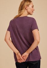 Comfy Clothes And Murder Shows Classic Fit Graphic Tee, POTENT PURPLE, small