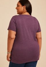 Plus Size Comfy Clothes And Murder Shows Classic Fit Graphic Tee, POTENT PURPLE, small