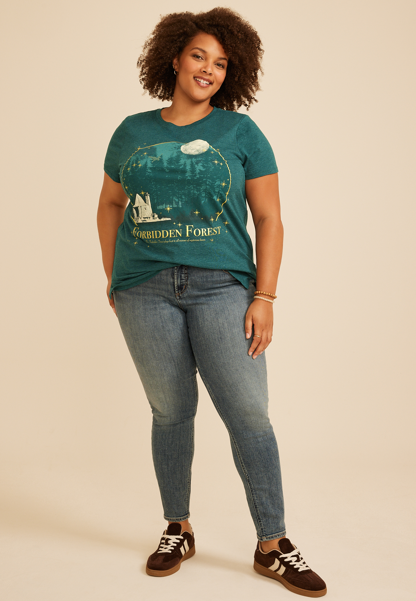Plus Size Forbidden Forest Classic Fit Graphic Tee, C2735, large