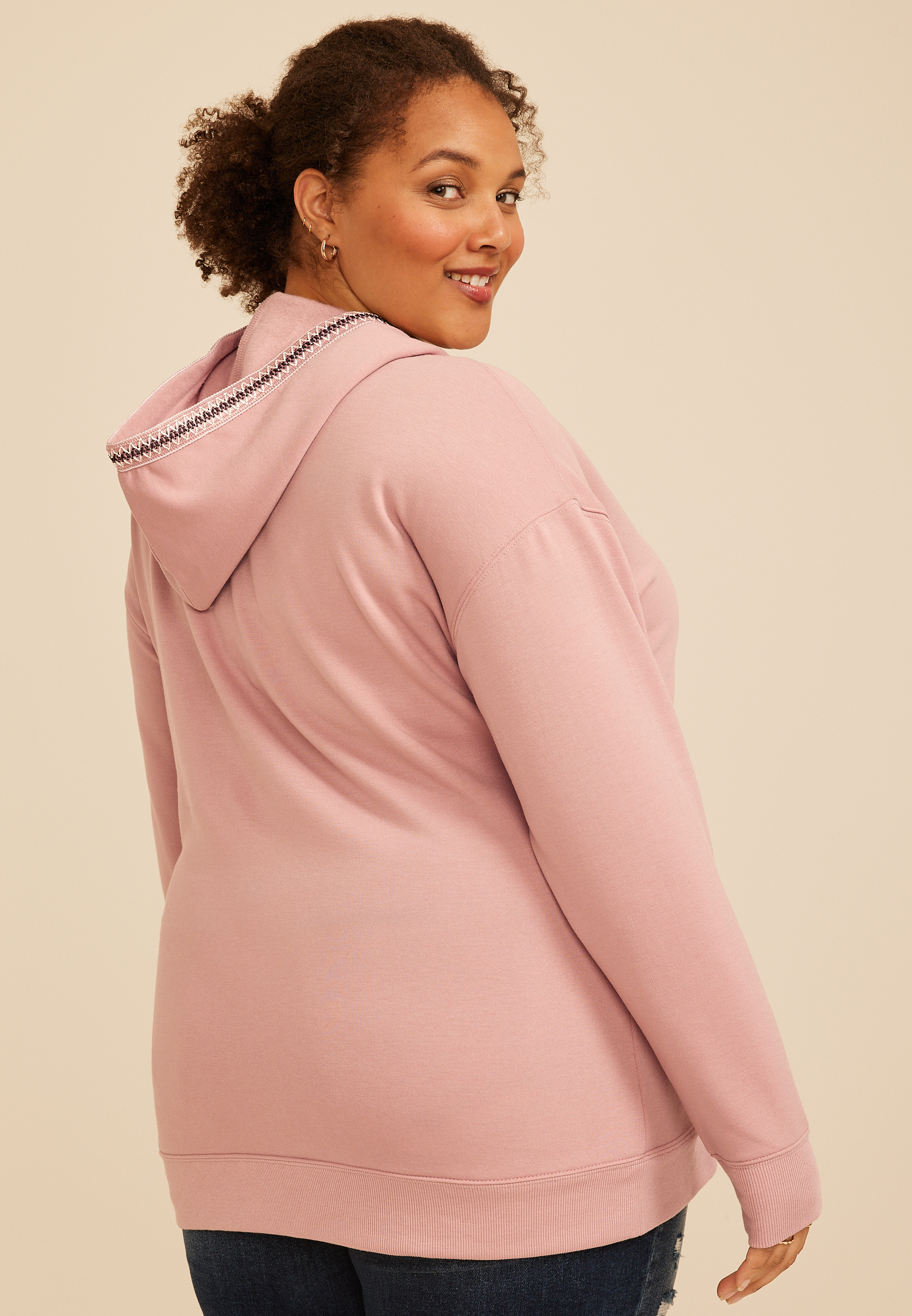Plus Size Homeward Whipstitch Hoodie, C286, large