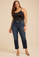 Plus Size KanCan™ Mid Rise Cigarette Skinny Jeans, C258, small