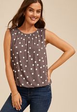Bubble Hem Tank Top, C1210, small