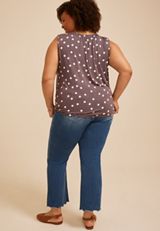 Plus Size Bubble Hem Tank Top, C1210, small
