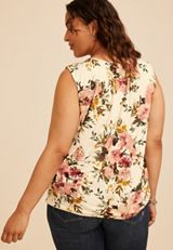 Plus Size Bubble Hem Tank Top, C5487, small