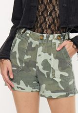 KanCan&trade; Patch Pocket High Rise 5in Camo Short, C1829, small
