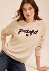 Grateful Embroidered Sweatshirt, C999, small