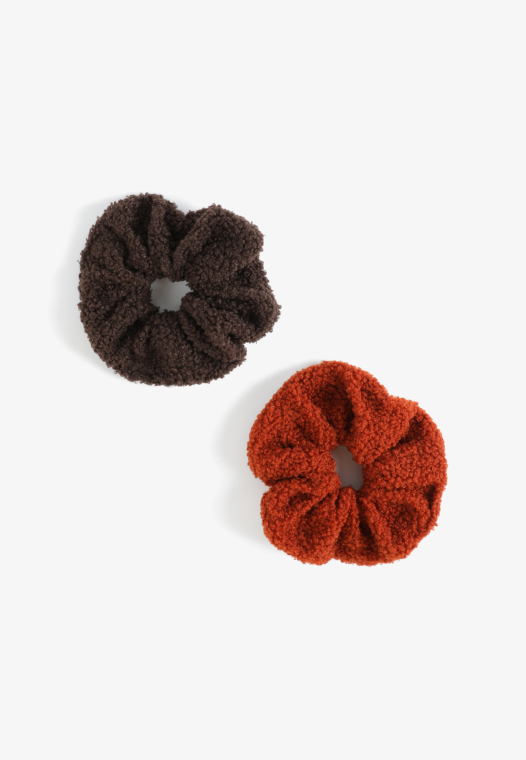 2 Pack Boucle Scrunchie Set