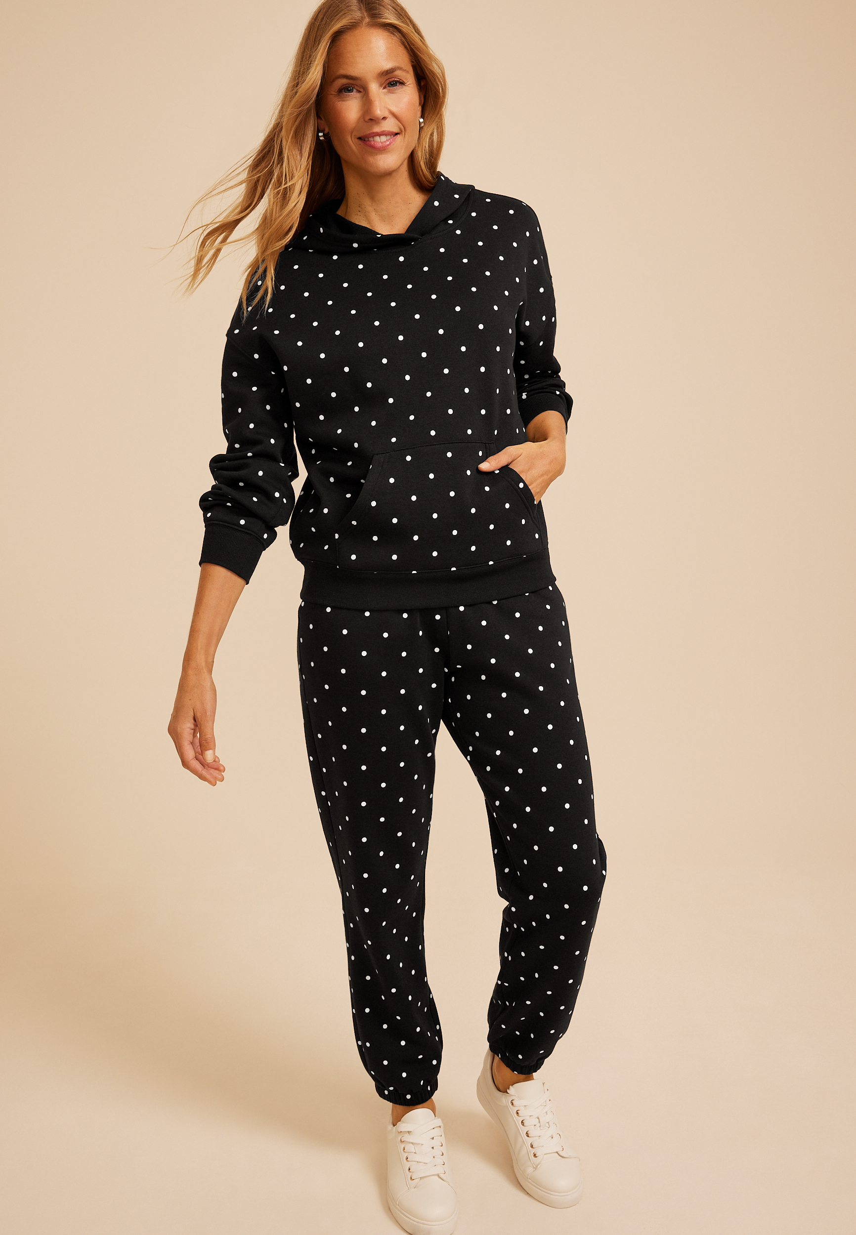 Polka Dot Hoodie, C106, large