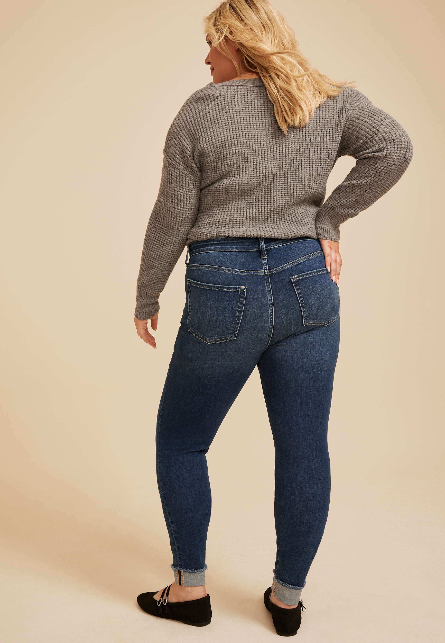 Plus Size m jeans by maurices™ Cool Comfort High Rise Button Fly Jegging, C258, large