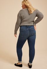 Plus Size m jeans by maurices™ Cool Comfort High Rise Button Fly Jegging, C258, small